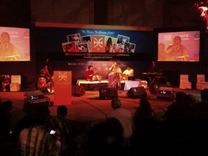 Opening night at the EE5 - Education Entertainment 5 - Conference in New Delhi where Creatrix presented Viva Street edutainment program to an international audience.